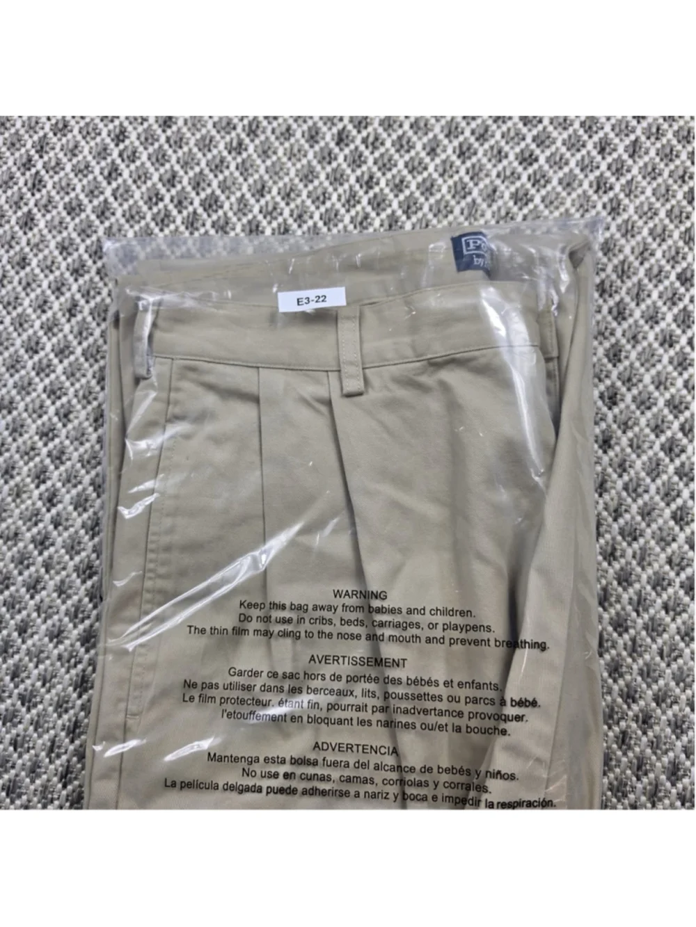 Vintage Polo Ralph Lauren Andrew Pant Khaki Pleated Cuffed Chino Mens 36x30